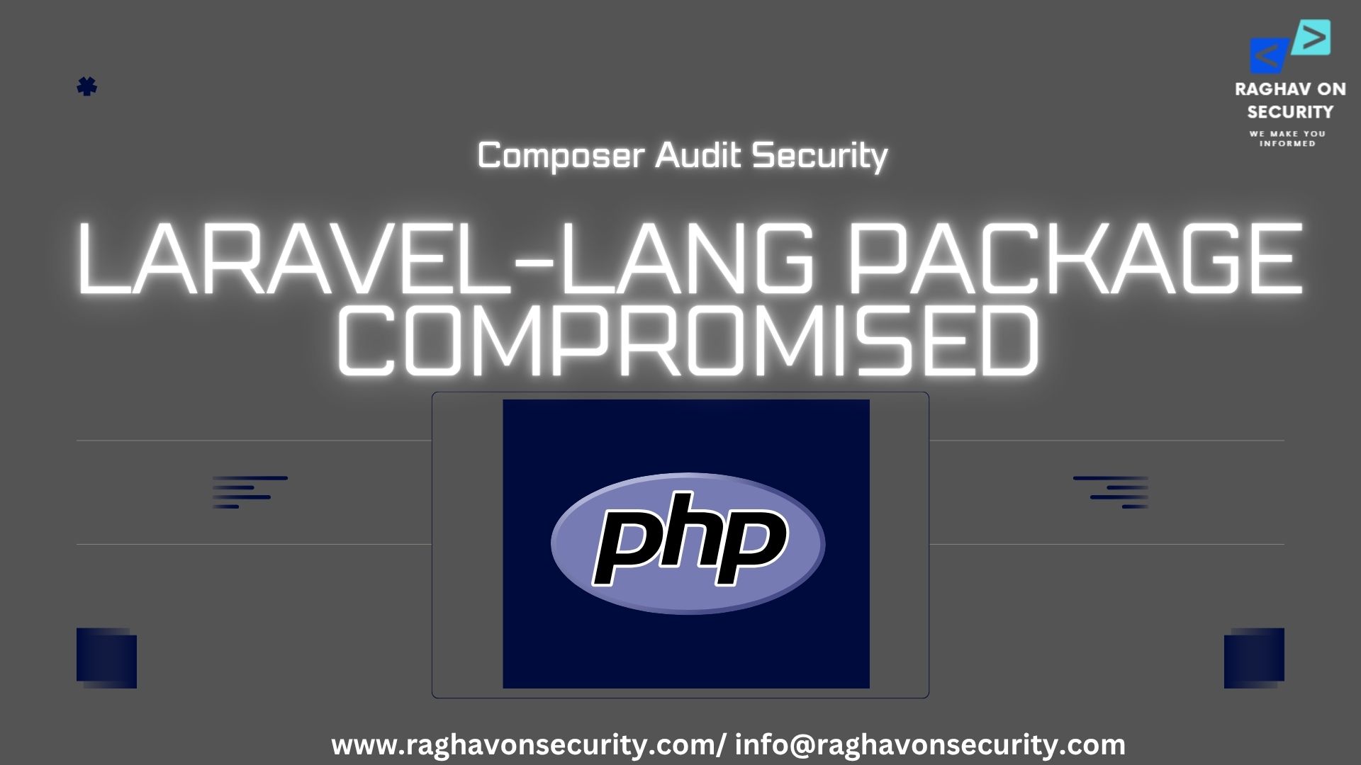 Laravel - RaghavOnSecurity