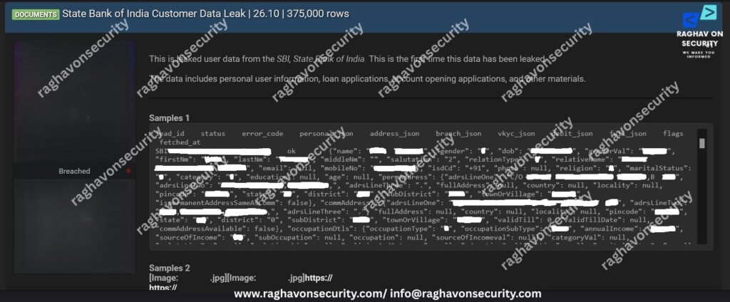 SBI Data Breach01